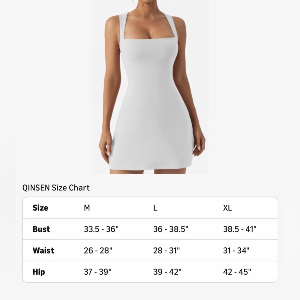 Square Neck White Mini Dress - Picture 3 of 5